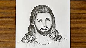 How to draw Jesus Christ || Jesus drawing || Easy drawings step by step || Pencil drawing pictures