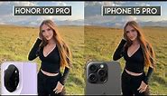 Honor 100 pro vs iphone 15 pro Max Camera test Comparison