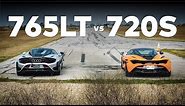 765LT vs 720S // Ultimate McLaren Drag and Roll Race!