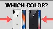iPhone X Color Choice // WHICH IS BEST? // iPhone X Color Comparison