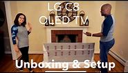 LG C8 OLED TV Unboxing & Initial Setup 2018 Model