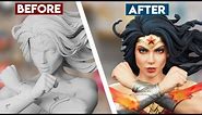 Painting a $600 Wonder Woman Statue! 😲