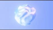 Holographic Iridescent Vaporwave Pastel Color Reflective Sphere Waves 4K Motion Background for Edits