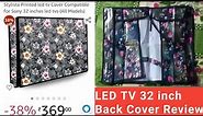 Stylista Printed led tv Cover Compatible for Sony 32 inches led tvs (All Models)