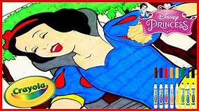 Princess SNOW WHITE - Crayola GIANT COLOR BY NUMBER - Disney Princess Coloring Pages - Color With Me