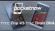 HTC One vs HTC Droid DNA | Pocketnow
