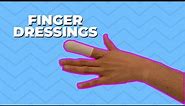 How to do a finger dressing - neat and secure wound dressing technique