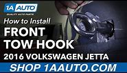 How to Install Front Tow Hook 11-18 Volkswagen Jetta