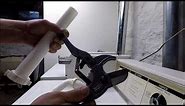 Diy how to cut thin wall PVC pipe P trap drain pipe