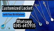 Customized Locket | customized locket with your birthstone | Customized Necklace MH fashion