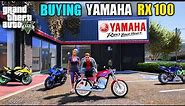 GTA 5 : BUYING INDIAN BIKE YAMAHA RX 100 FROM SHOWROOM!! MALAYALAM