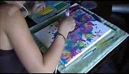 Melted Crayon Painting - Time Lapse & Directions