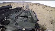 USMC LAV-25 M242 Bushmaster 25mm Chain Gun Desert Live Fire Operation