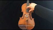Violin tuner Notes G D A E -Straight! Tune Your Violin by ear, notes only. Smartviolinist.com