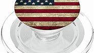 USA Flag Vintage American US Stars & Stripes Distressed PopSockets PopGrip: Swappable Grip for Phones & Tablets PopSockets MagSafe PopGrip for iPhone