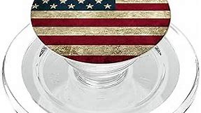USA Flag Vintage American US Stars & Stripes Distressed PopSockets PopGrip: Swappable Grip for Phones & Tablets PopSockets MagSafe PopGrip for iPhone