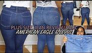 PLUS SIZE JEAN HAUL | LEVI'S & AMERICAN EAGLE JEANS | BEST JEANS FOR YOUR BOOTY