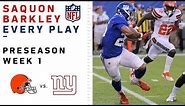 Every Saquon Barkley Play in NFL Debut vs. Browns