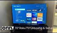 70" Onn Roku TV - Unboxing & Setup! $398 Black Friday Special