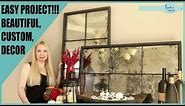 Multi Pane Antique Mirror Build - DIY Home Decor Video