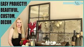 Multi Pane Antique Mirror Build - DIY Home Decor Video