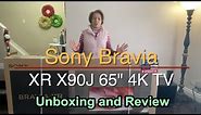 Sony Bravia XR X90J 4k TV 65 inch unboxing and review