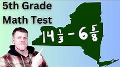 5th Grade Math Test - NY 2022