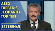 Alex Trebek Presents "Top Ten Rejected 'Jeopardy' Categories" | Letterman