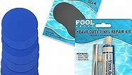 Repair Kit for Easy Set Pool Inflatable Ring Pools | Vinyl Glue | Blue Patches