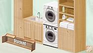 GE 4.3 cu. ft. Vented Front Load Stackable Electric Dryer in White GFD14ESSNWW
