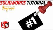 SolidWorks Beginner Tutorial 1: Interface, Add ins, New Part, Options , Units