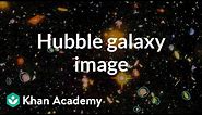 Hubble image of galaxies | Scale of the universe | Cosmology & Astronomy | Khan Academy