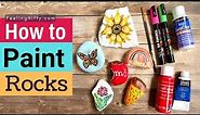 How To Paint Rocks & 10+ Rock Painting Ideas | Rock Painting 101 Tutorial for Beginners