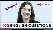 100 English Questions with Ariane | English Interview with an actress in Korea