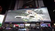 Samsung Galaxy S22 Ultra 3D Ad at Times Square New York City (4k)