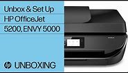 Unboxing and Setting Up the HP OfficeJet 5200 and ENVY 5000 Printer Series | HP