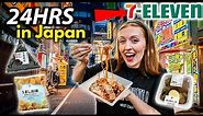 Only Eating Japanese 7-Eleven Food for 24 HOURS! Tokyo Convenience Store Challenge