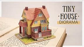 DIY Vintage Antique Tiny House (printable vintage papercraft)
