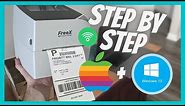 FreeX 4x6 Thermal Printer Step By Step Setup Tutorial | Mac + Windows USB and Wifi Installation