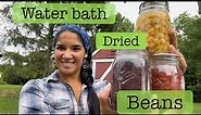 Canning dried beans/ Water bath method