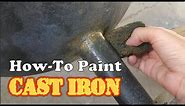 Super Easy Way to Paint Cast Iron Faux Finish - Make Anything to Look Like Old Metal Steel