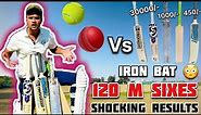 Iron Bat Vs English Willow Vs ￼Plastic Bat कौन जीतेगा 😱 Cricket With Vishal Challenge 🔥