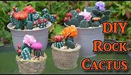 DIY Painted Rocks - Cactus Decorations