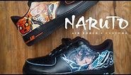 NARUTO x SASUKE ANIME Air Force 1s Sneaker Custom