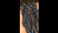Blue/Grey Czech Crystal Faceted Rondelle Beads 3mm x 4mm Strand Of 120+ Pieces