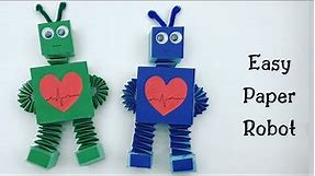 How To Make Easy Paper ROBOT Toy For Kids / Nursery Craft Ideas / Paper Craft Easy / KIDS crafts