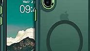 DUEDUE for iPhone Xs Max Case Magnetic[Compatible with Magsafe], Translucent Matte Back Full Body Protective Cover Anti-Scratch Shockproof Phone Case for iPhone Xs Max 6.5", Green