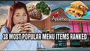 Eating The MOST POPULAR APPLEBEES MENU ITEMS...and I will never recover!