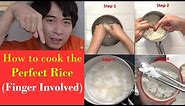 Cooking Perfect Rice Uncle Roger's way. Bonus: How to measure rice with finger.