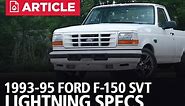 1st Gen Ford Lightning Specs | 1993-95 - LMR.com